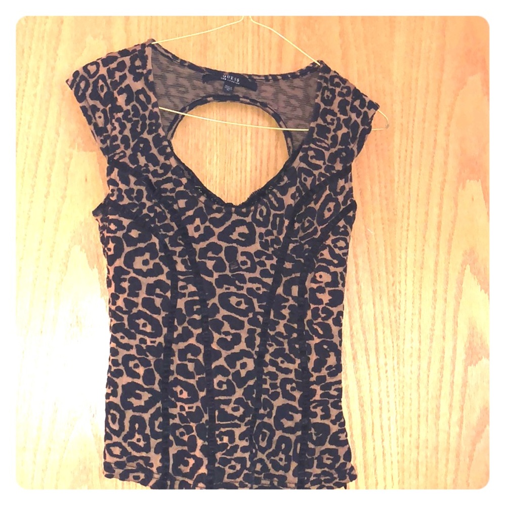 Animal print blouse